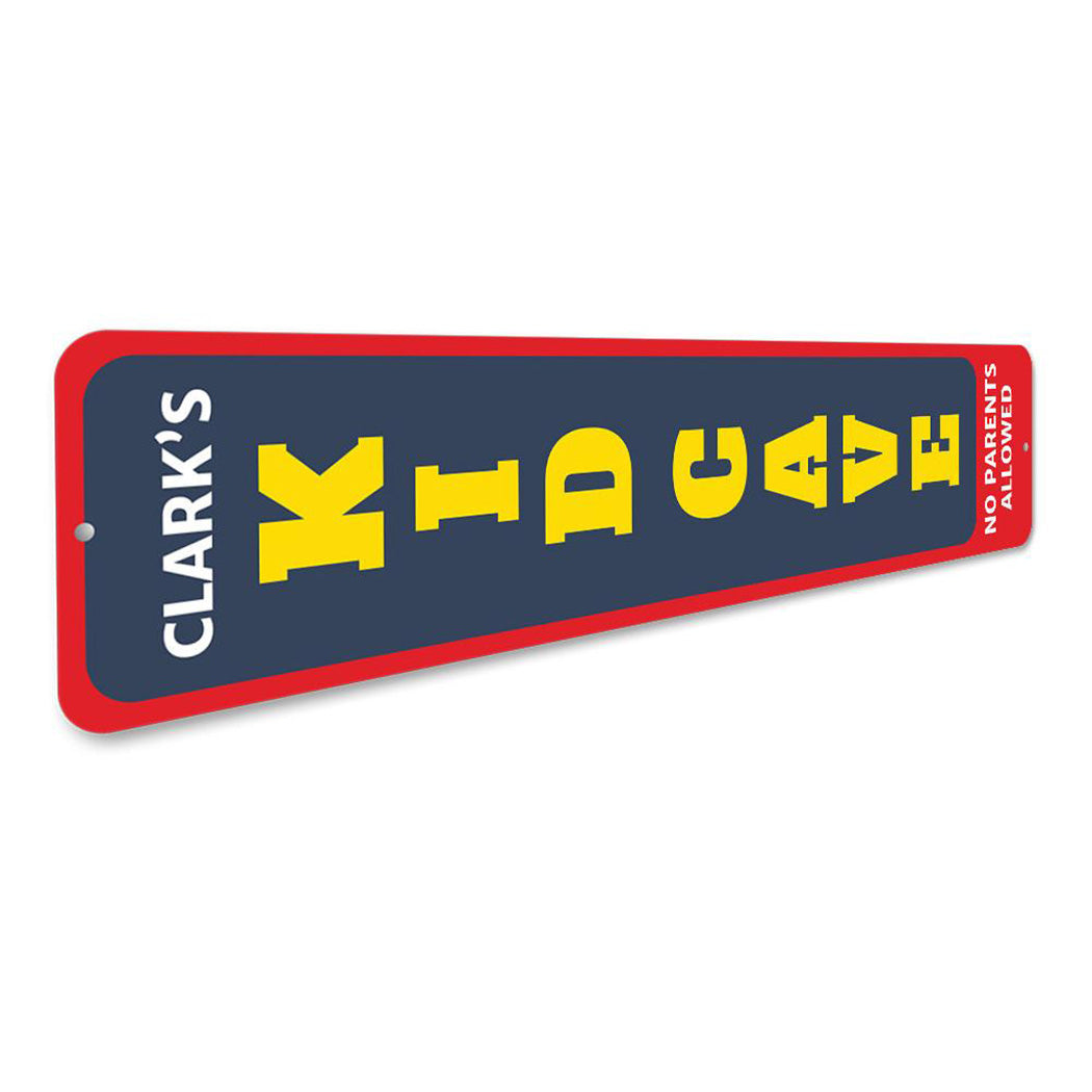 Kids Cave Vertical Sign