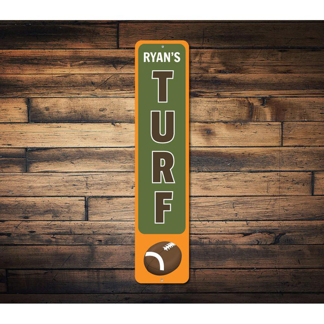 Football Turf Vertical Sign