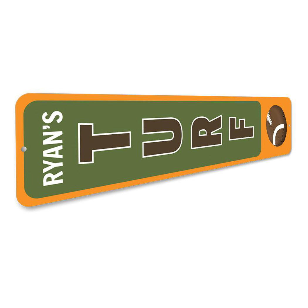 Football Turf Vertical Sign