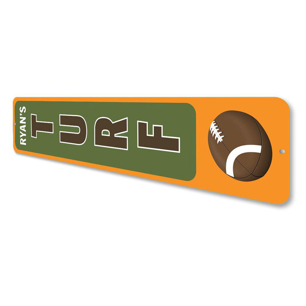 Football Turf Vertical Sign