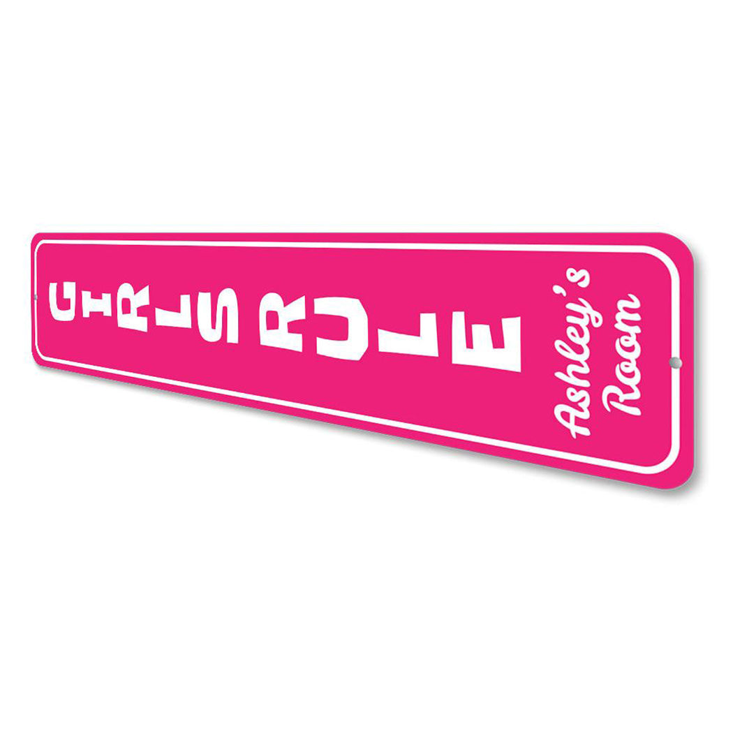 Girls Rule Vertical Sign