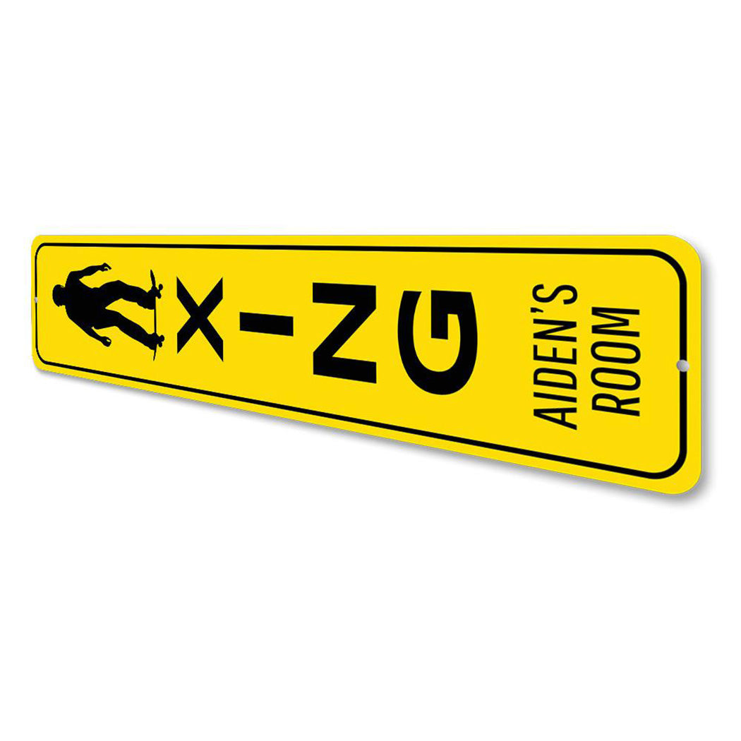 Skateboarder Crossing Sign
