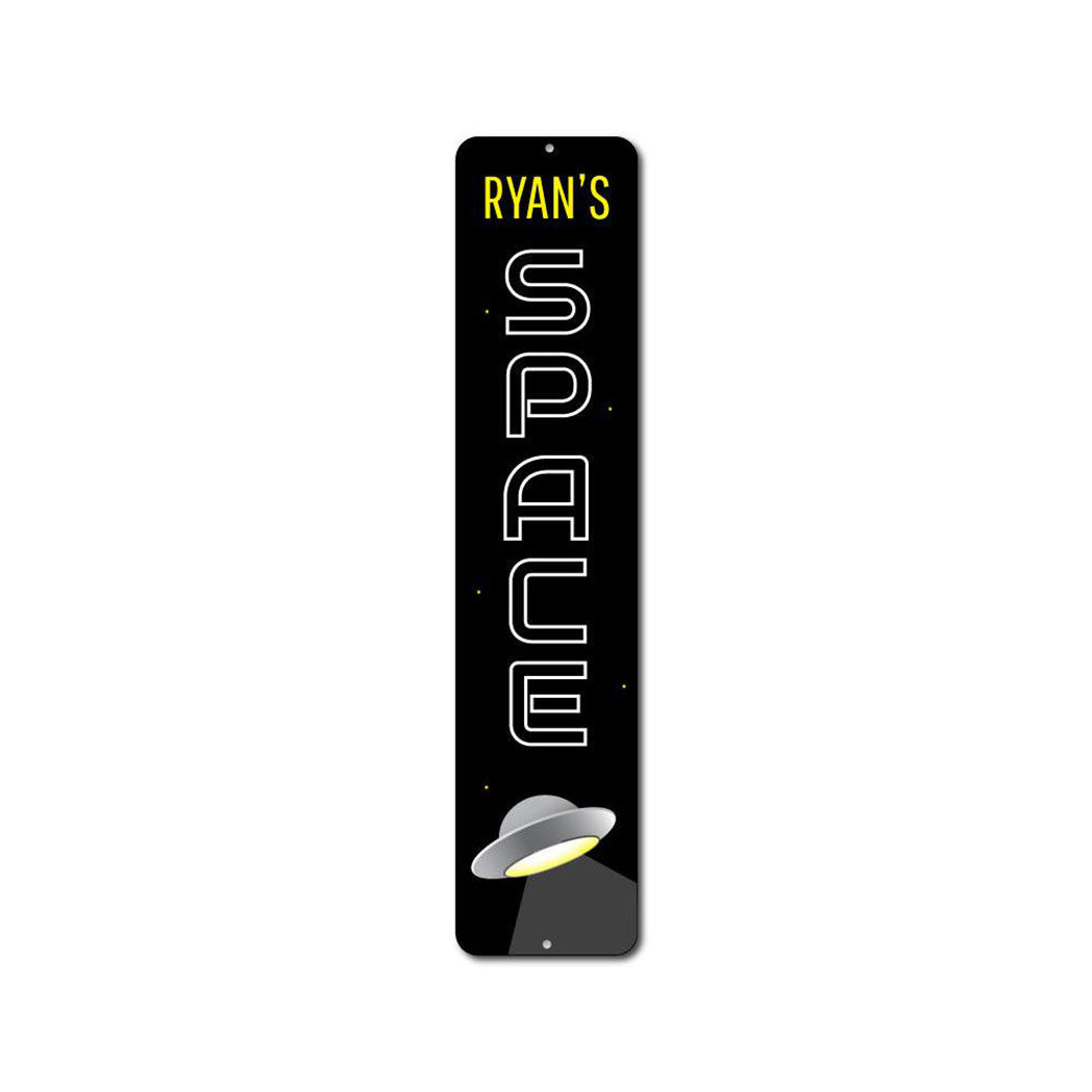 Space Vertical Metal Sign