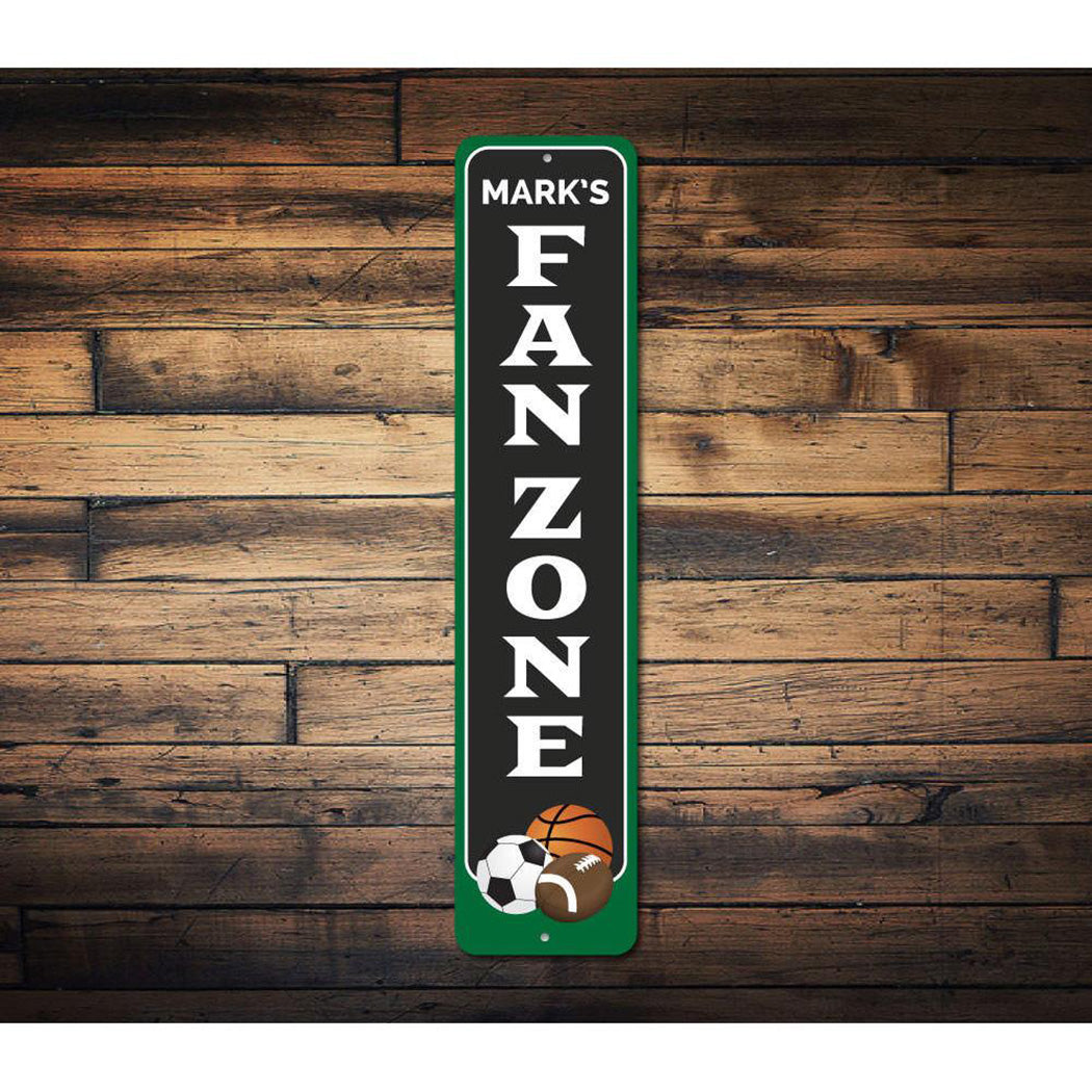 Fan Zone Vertical Sign