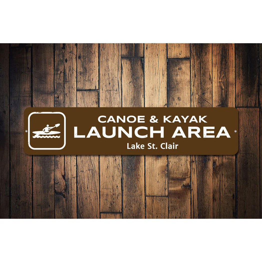 Canoe & Kayak Launch Area Sign