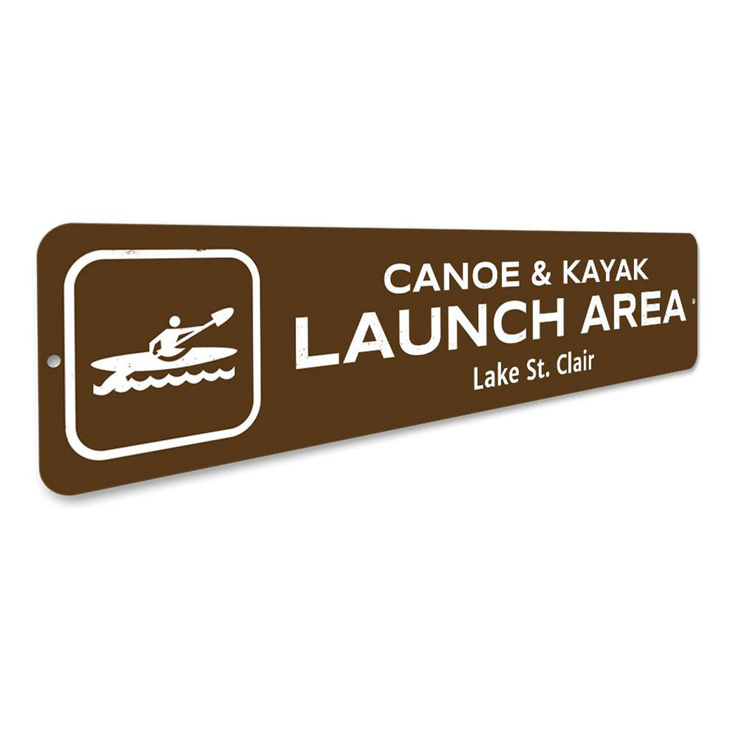 Canoe & Kayak Launch Area Sign