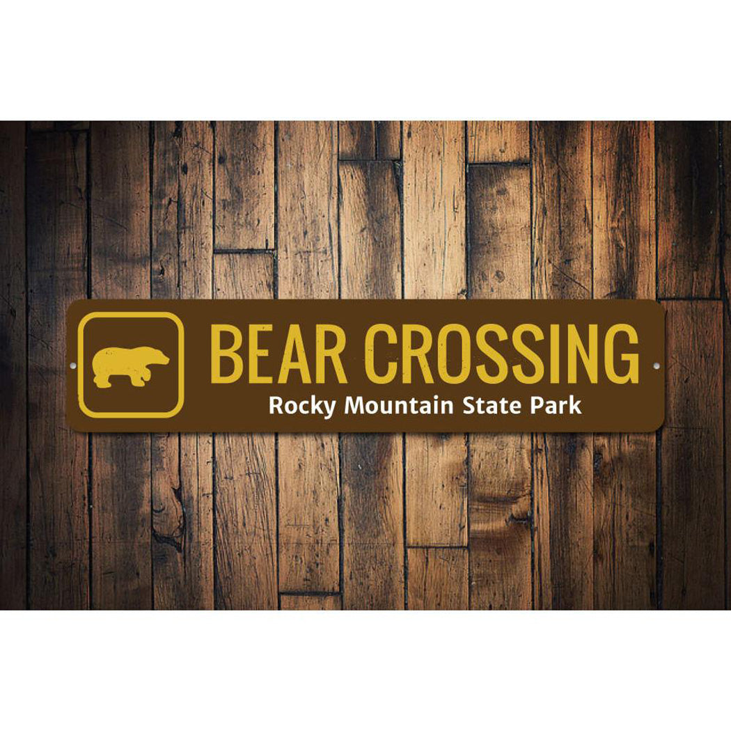 Bear Crossing Trail Sign