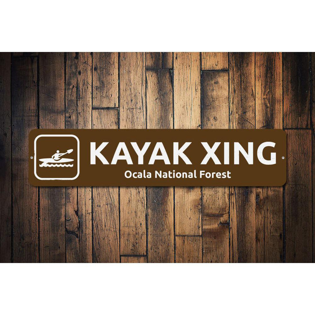 Kayak Crossing Sign