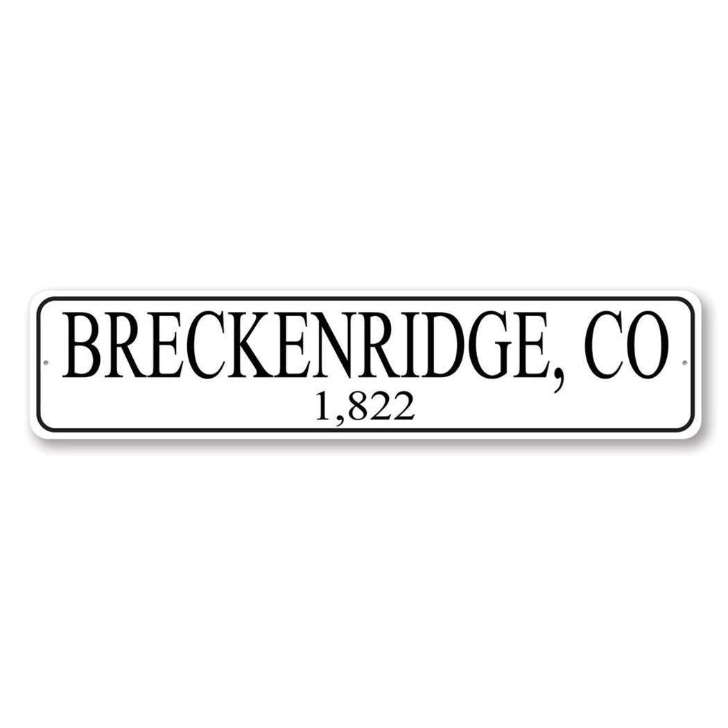 Personalized City State Mileage Sign