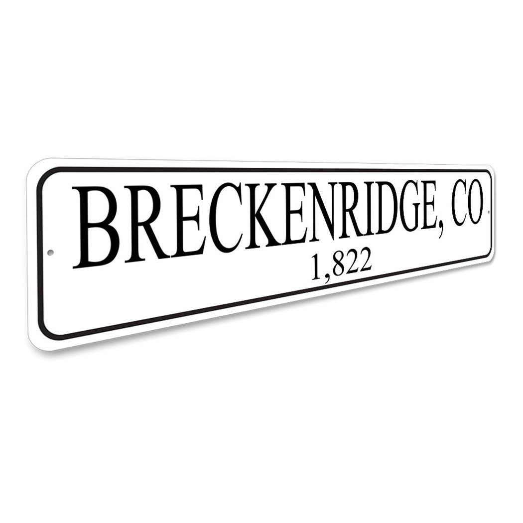 Personalized City State Mileage Sign