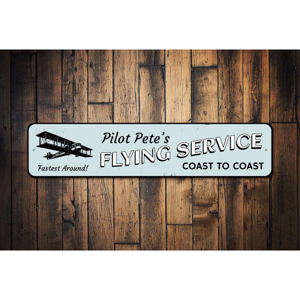 Coast to Coast Flying Service Sign