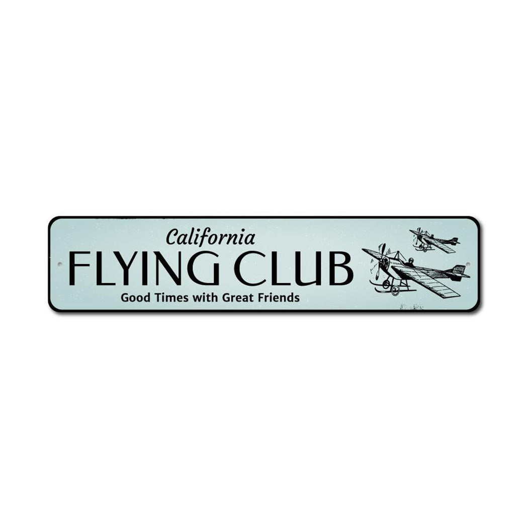 Flying Club Metal Sign