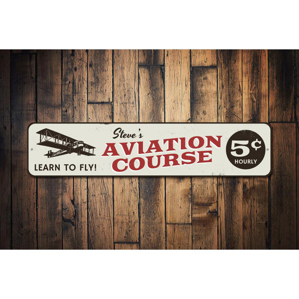 Aviation Course 5 cents Sign