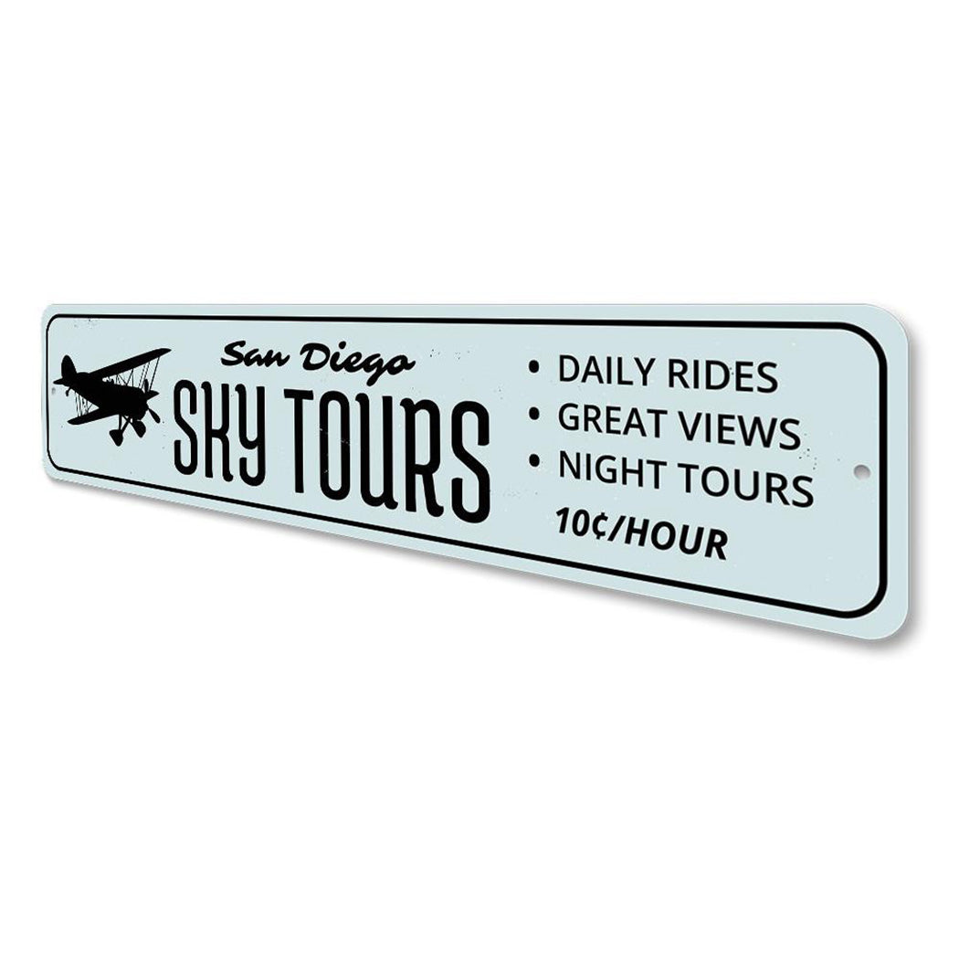 Sky Tours Sign
