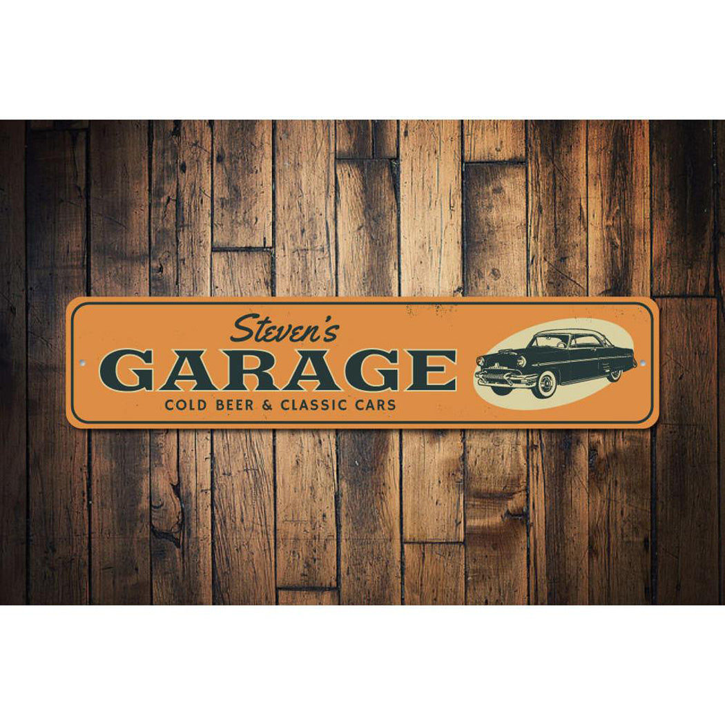 Cold Beer & Classic Cars Sign