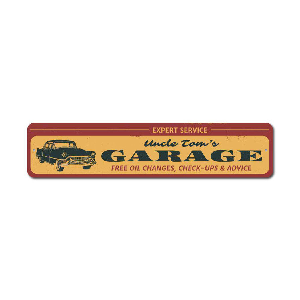 Expert Service Garage Metal Sign