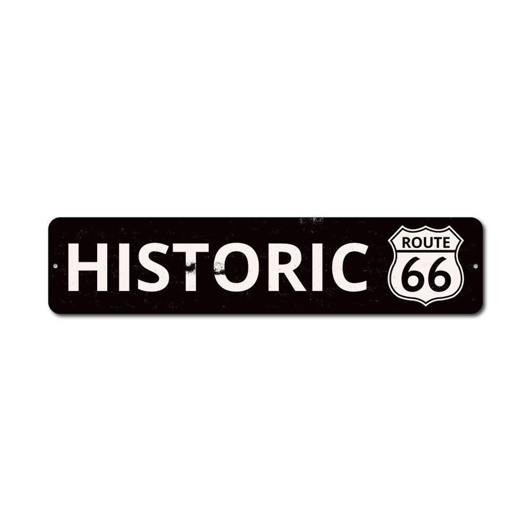 Historic Route 66 Metal Sign