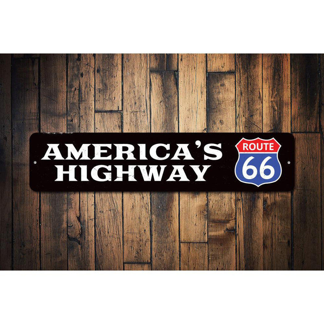 America's Highway Route 66 Sign