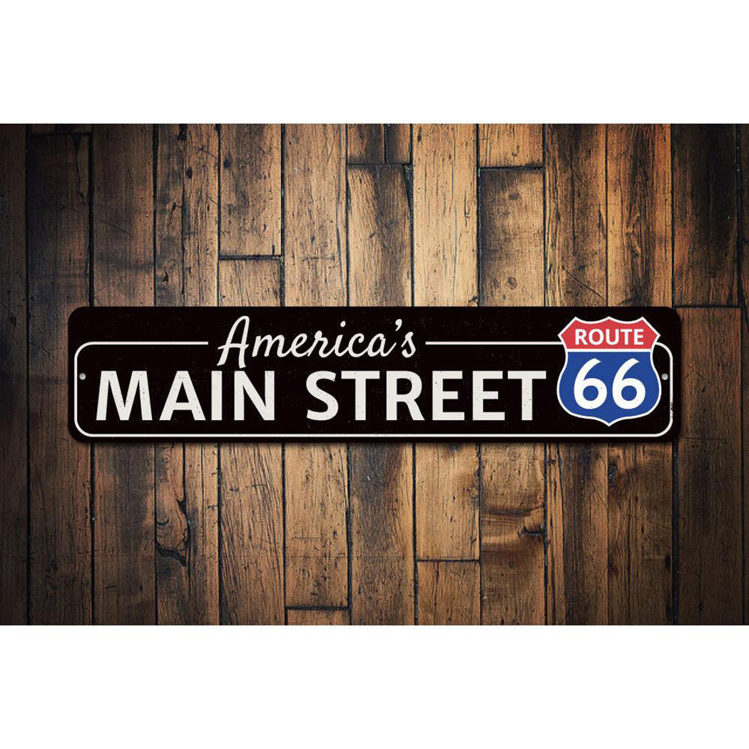 America's Main Street Route 66 Sign