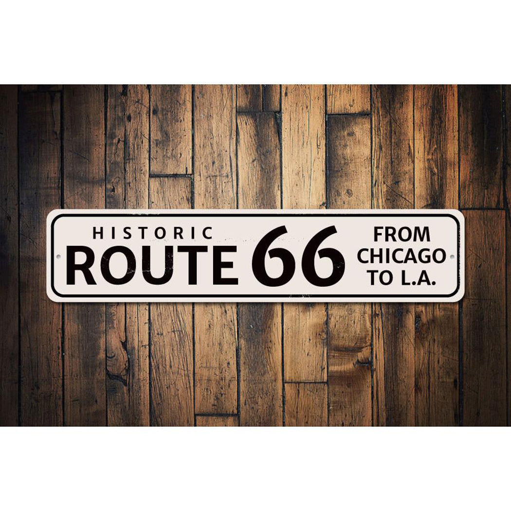 Route 66 Chicago to LA Sign