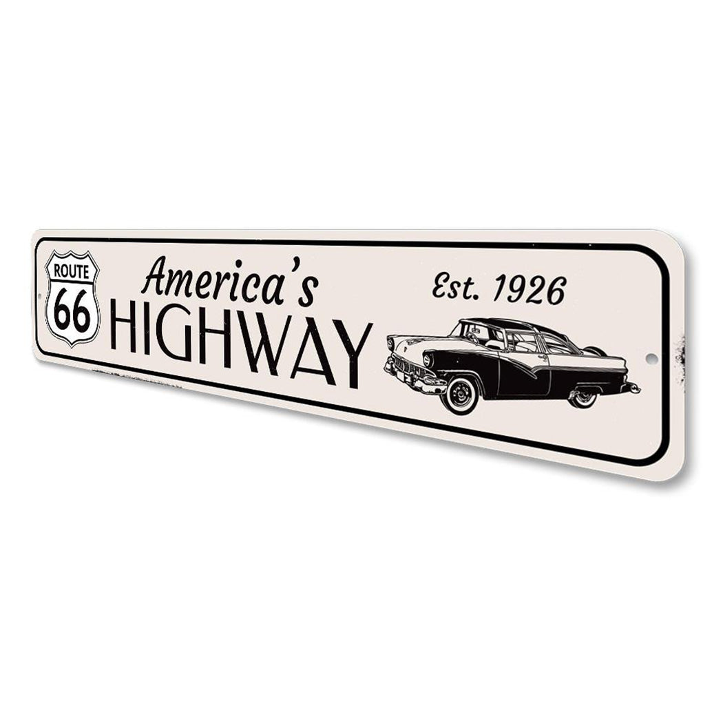 Est 1926 Route 66 Sign