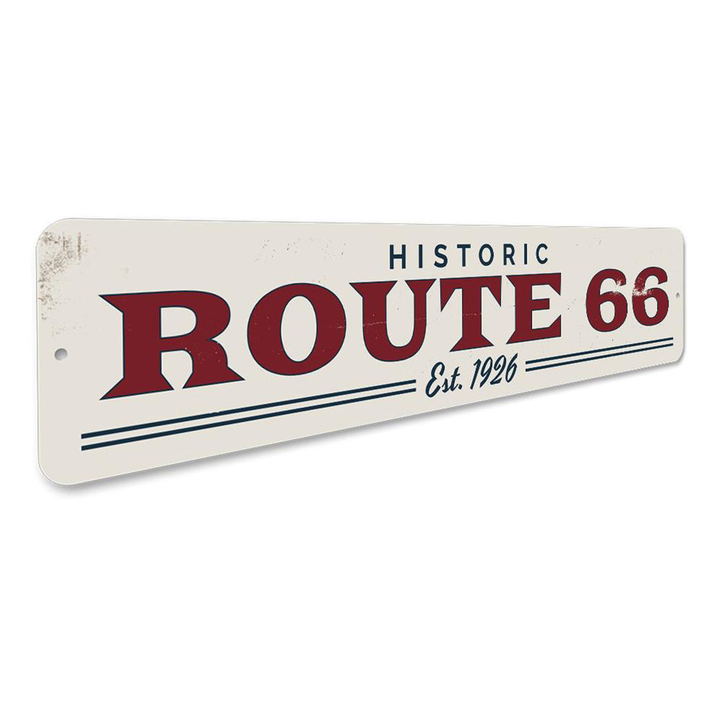 Route 66 Est Date Sign
