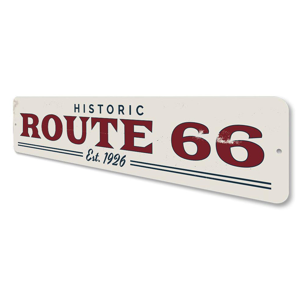 Route 66 Est Date Sign