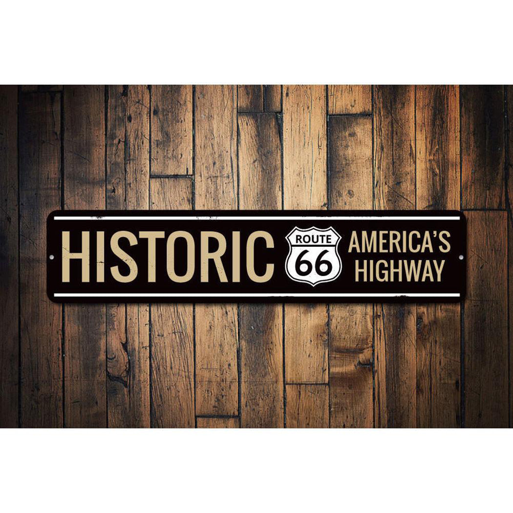 Historic America's Highway Route 66 Sign