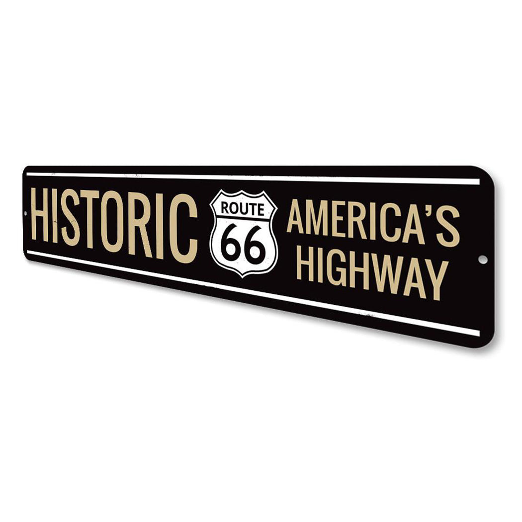 Historic America's Highway Route 66 Sign