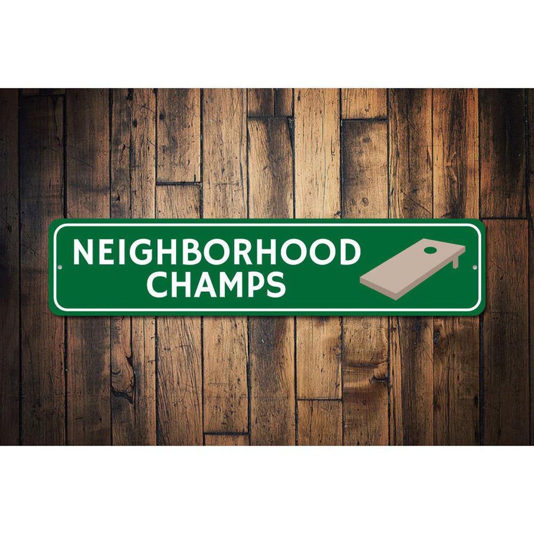 Cornhole Champs Sign
