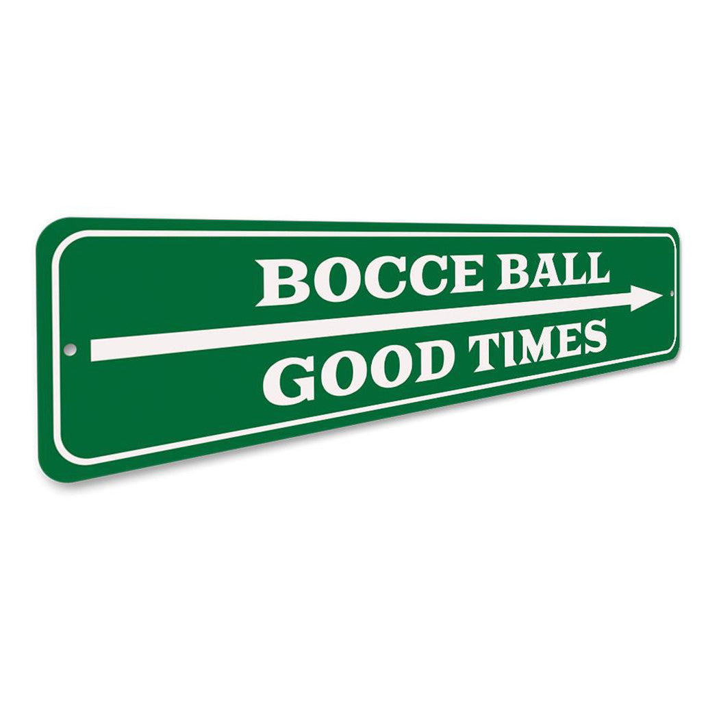 Bocce Ball Arrow Sign