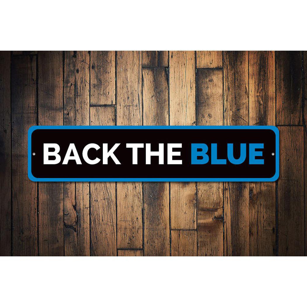 Back the Blue Sign