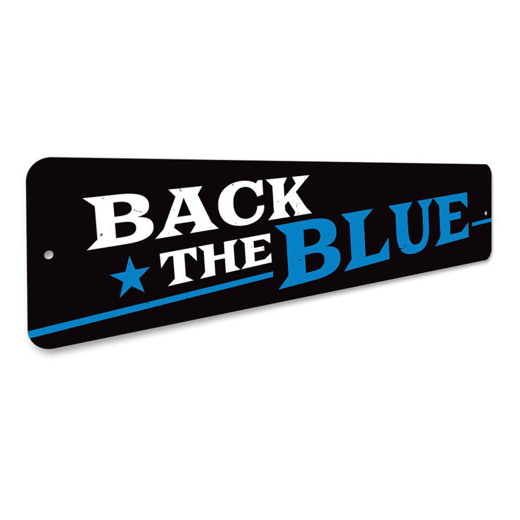 Star Back The Blue Sign