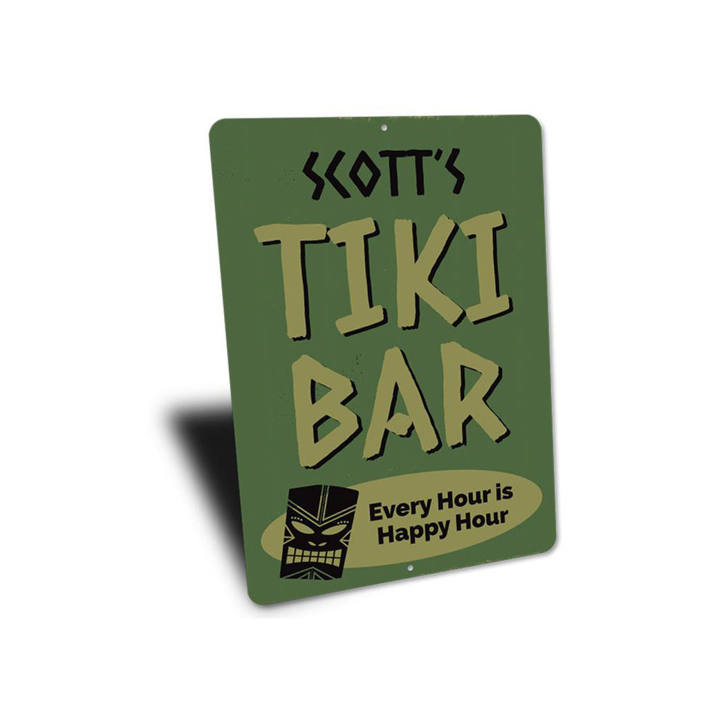Every Hour is Happy Hour Tiki Bar Sign