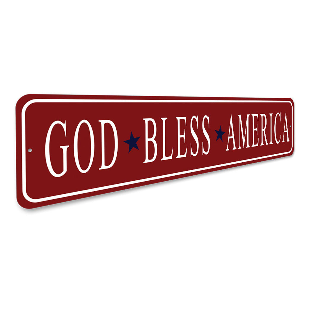 God Bless America Patriotic Sign