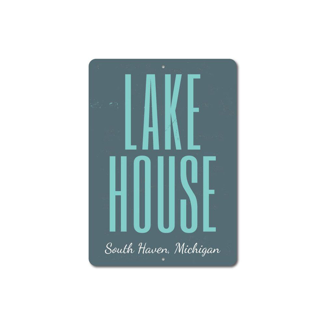 Lake House Location Sign