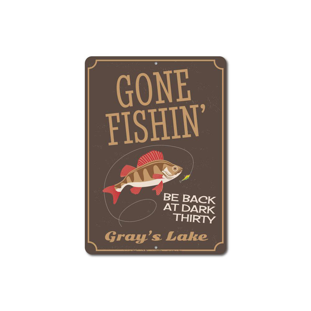 Gone Fishin Sign