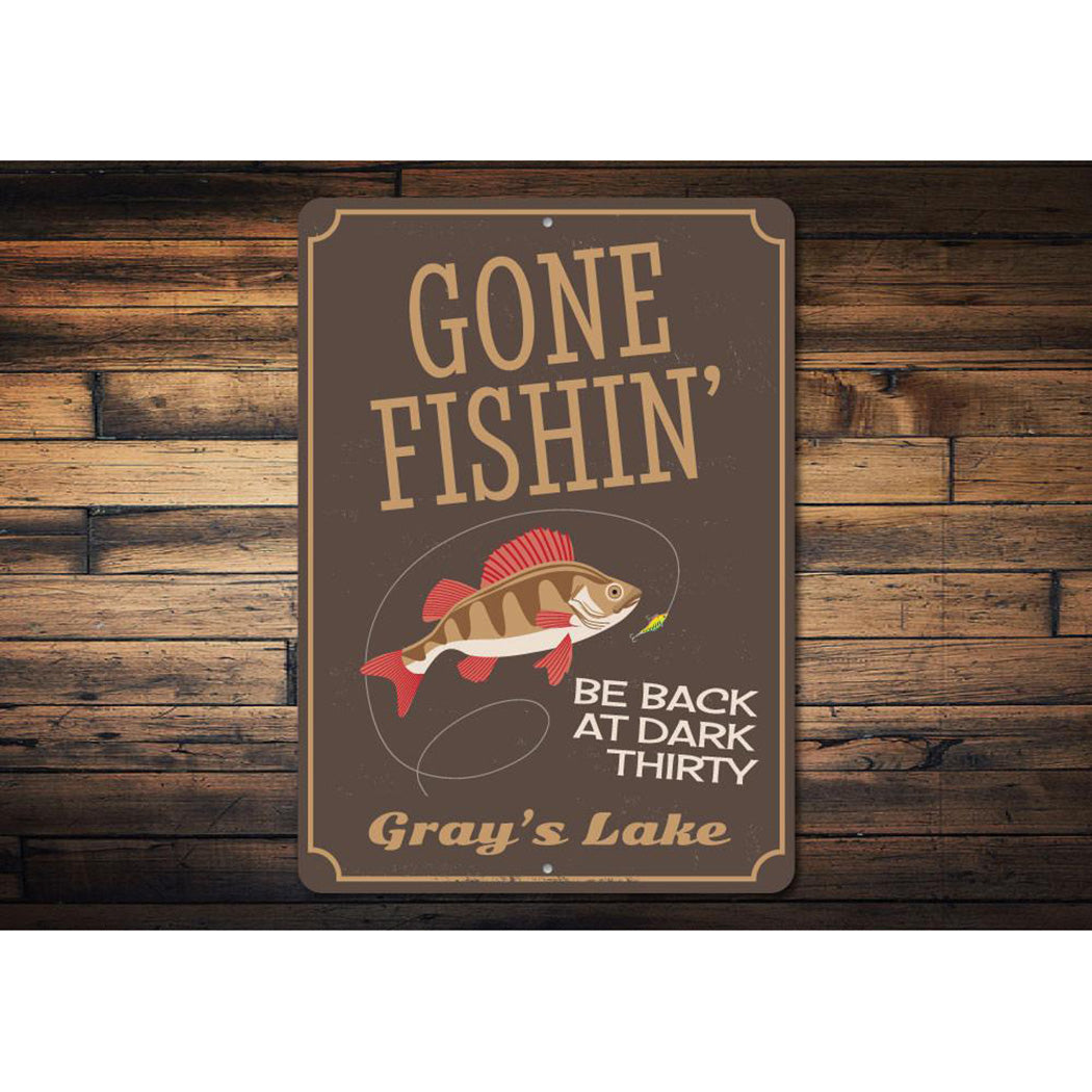 Gone Fishin Sign