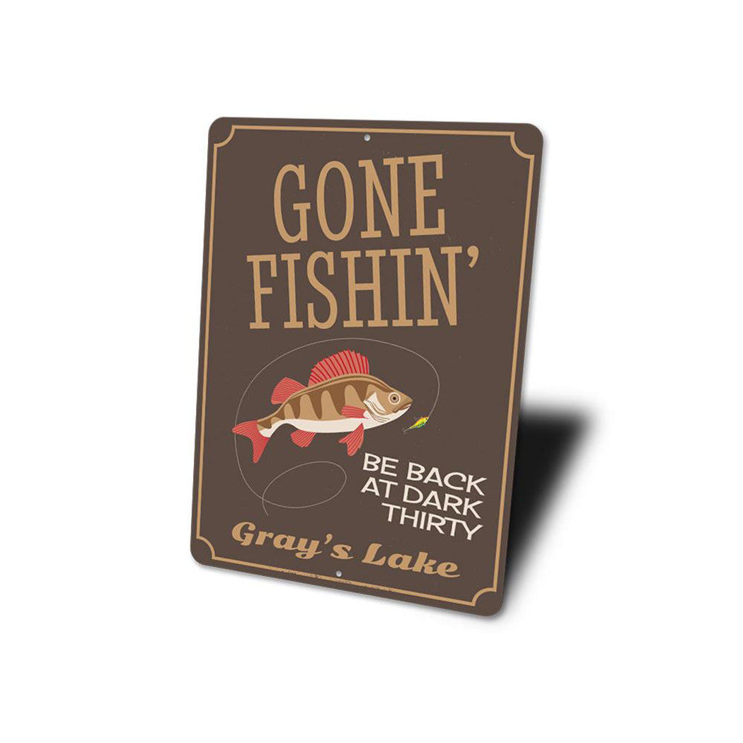 Gone Fishin Sign