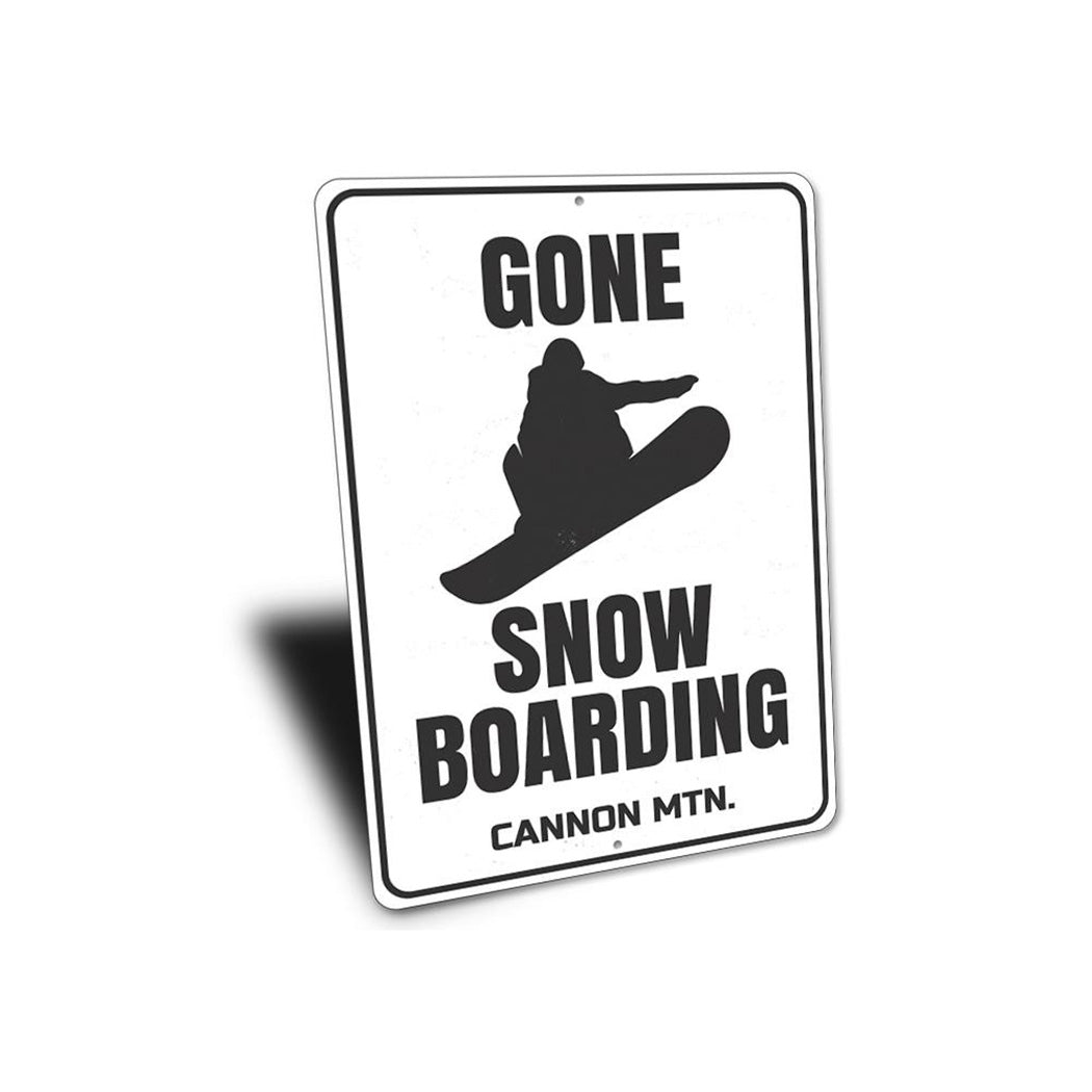 Gone Snowboarding Sign