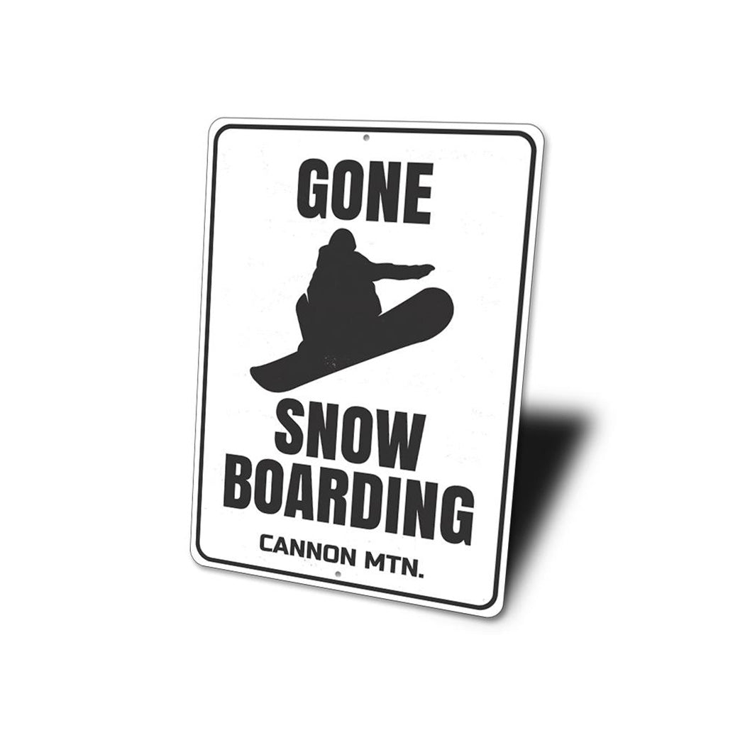 Gone Snowboarding Sign