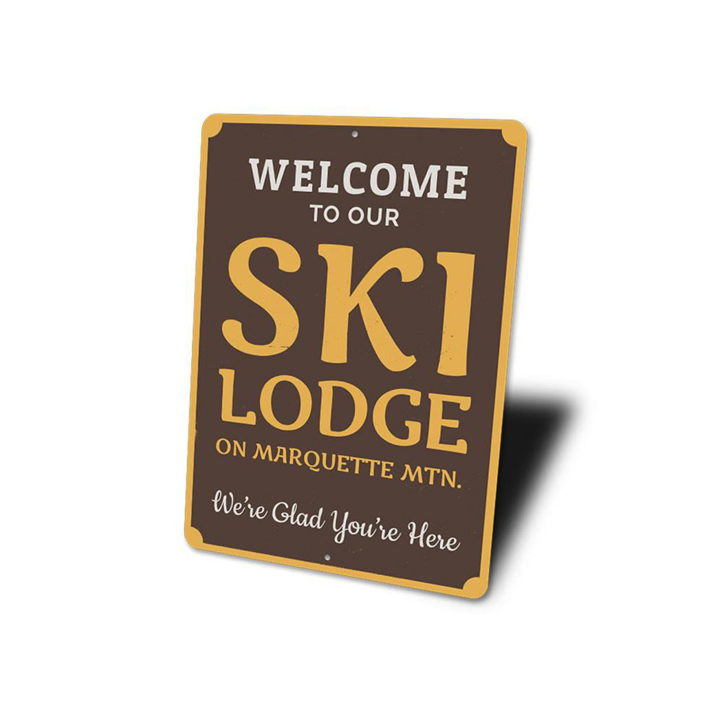 Ski Lodge Welcome Sign