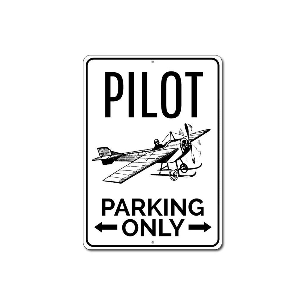 Pilot Parking Sign