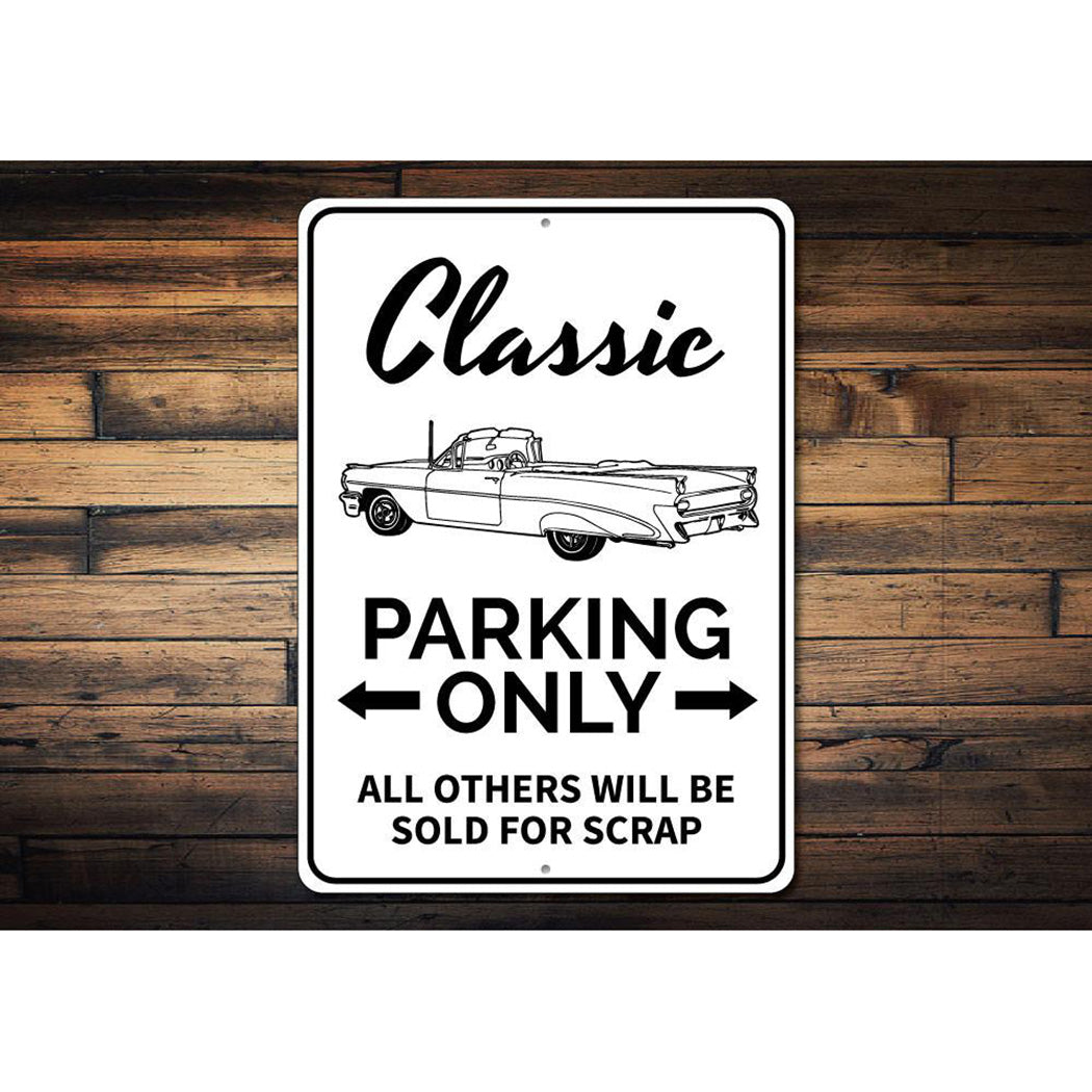 Classic Car Parking Sign