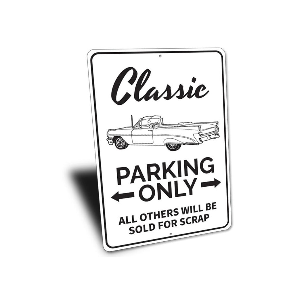 Classic Car Parking Sign