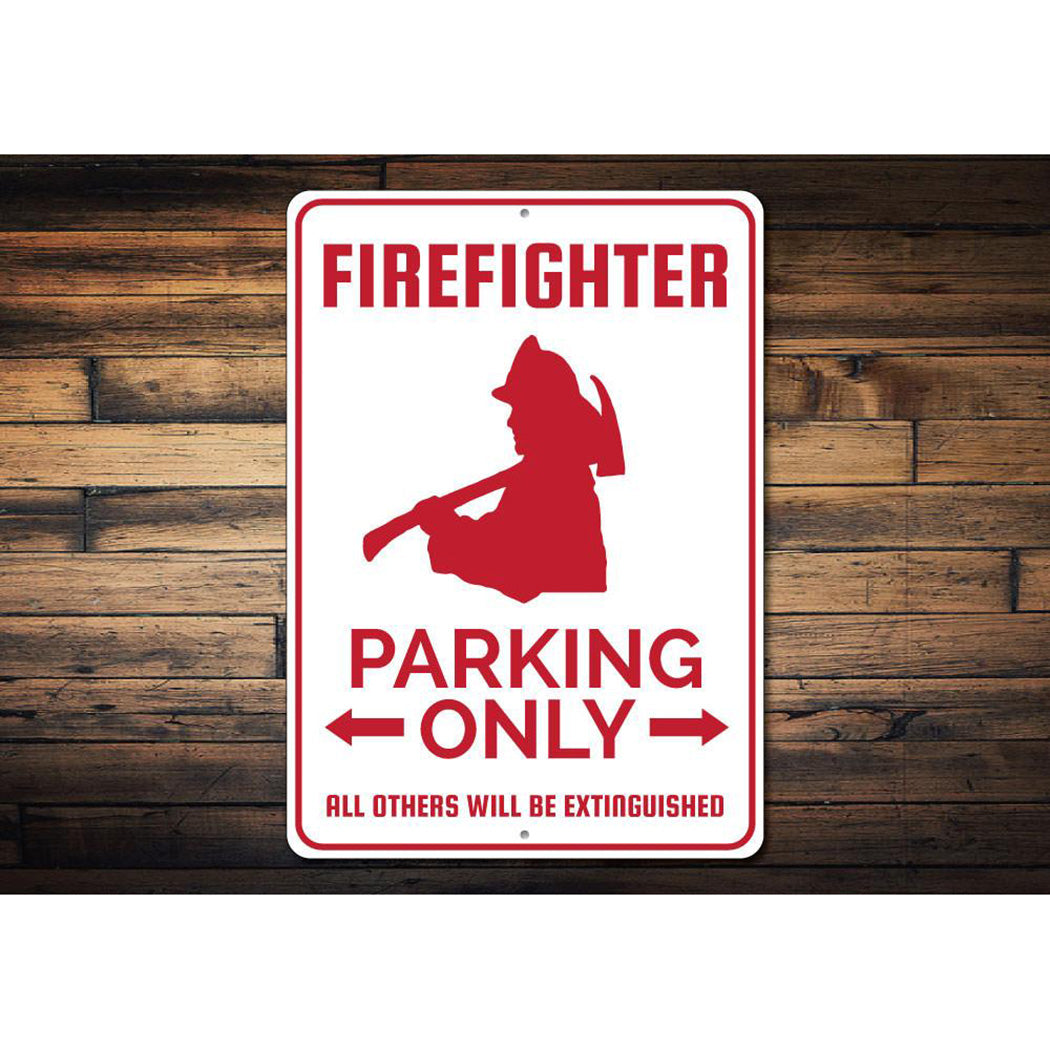 Firefighter Parking Sign