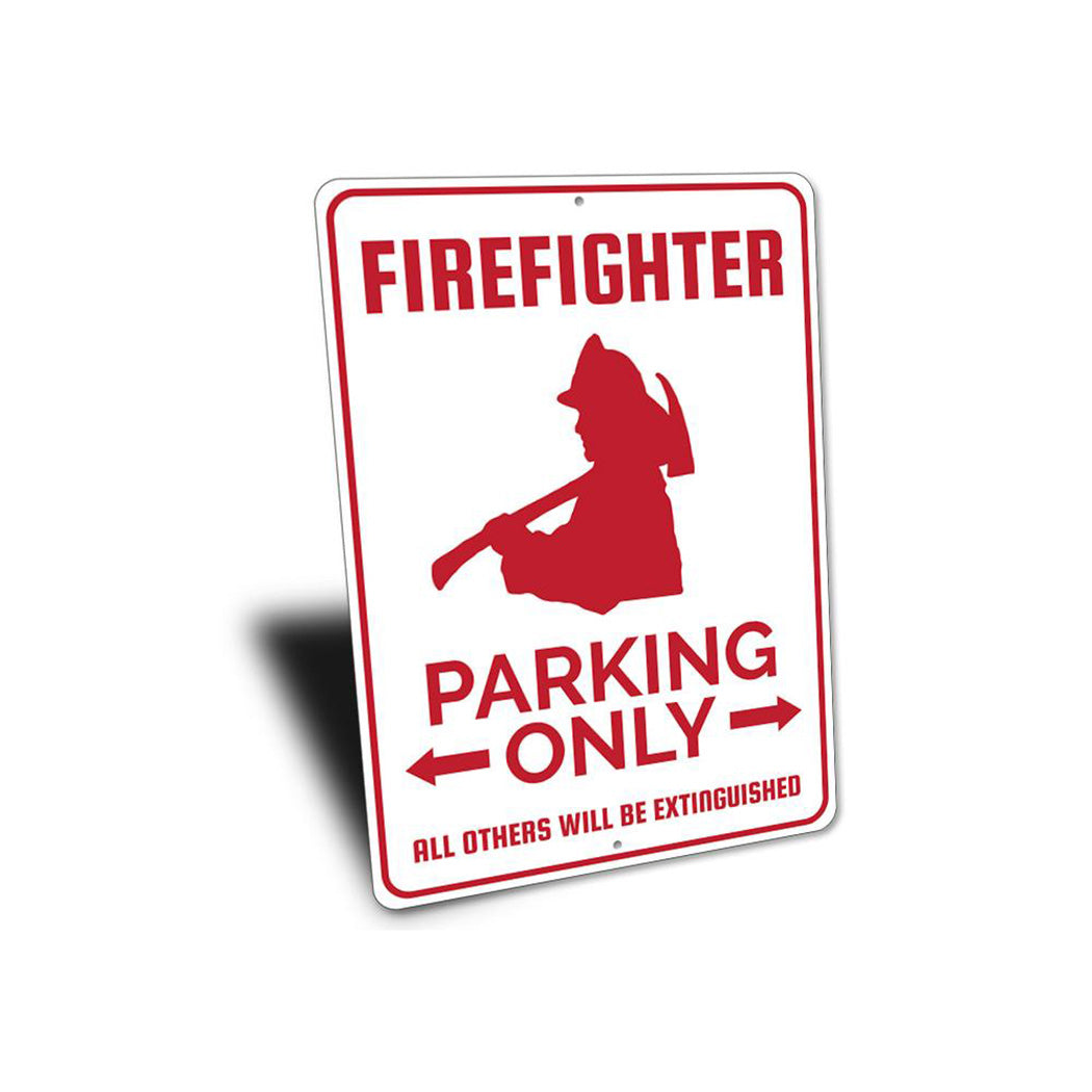 Firefighter Parking Sign