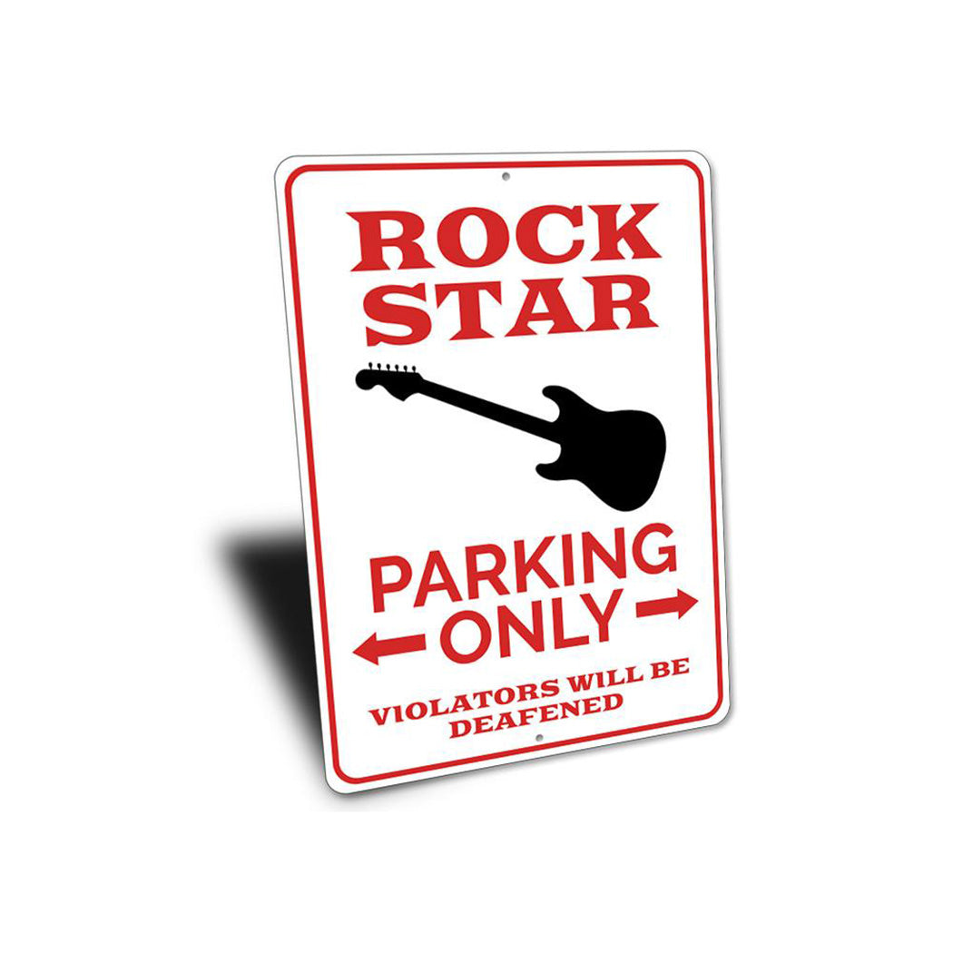 Rock Star Parking Only Sign