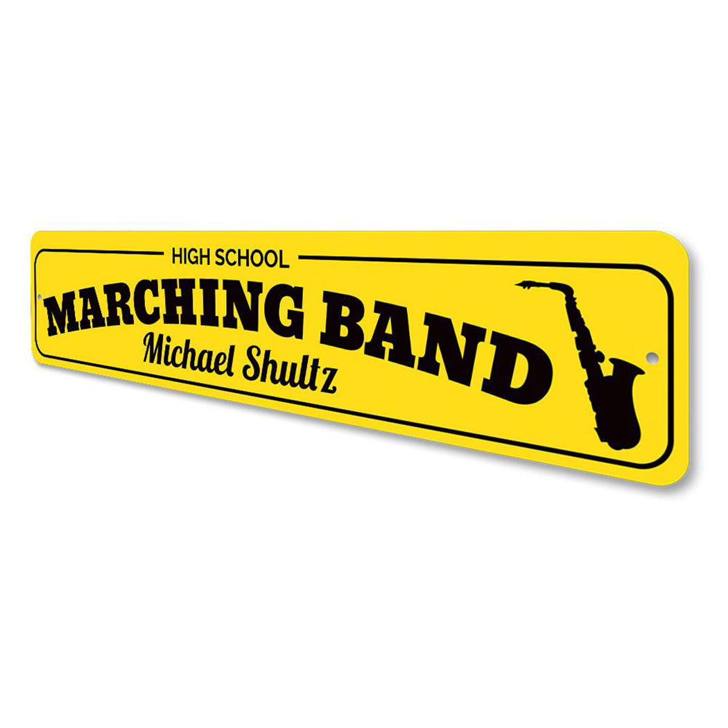 High School Marching Band Sign