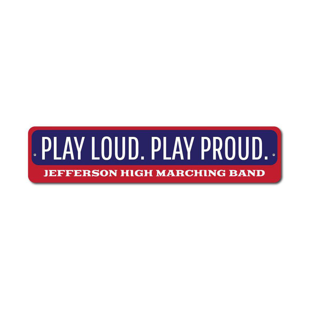 Play Music Metal Sign